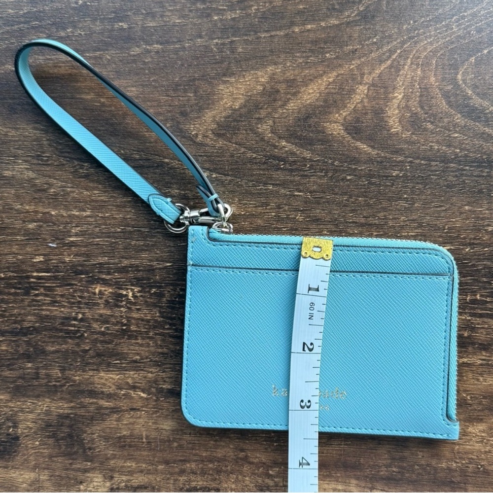 kate spade new york Zip Card Holder Wristlet in Blue - Picture 4 of 12